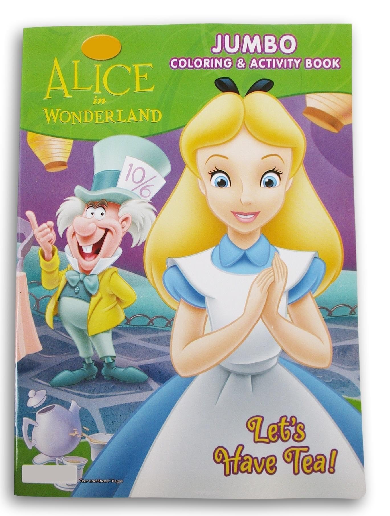 Livro de colorir e atividades Alice no País das Maravilhas
